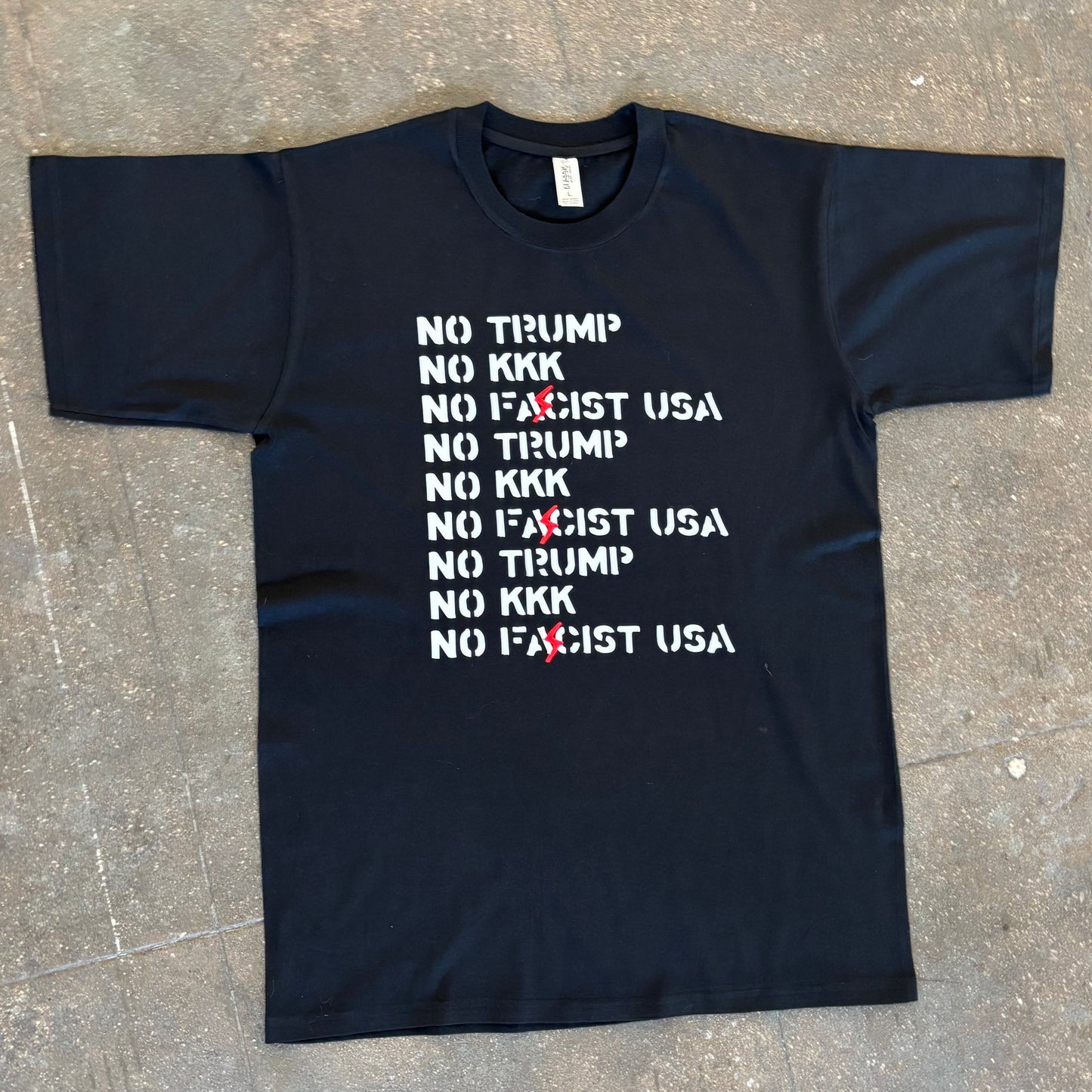 No Trump No KKK No Fascist USA