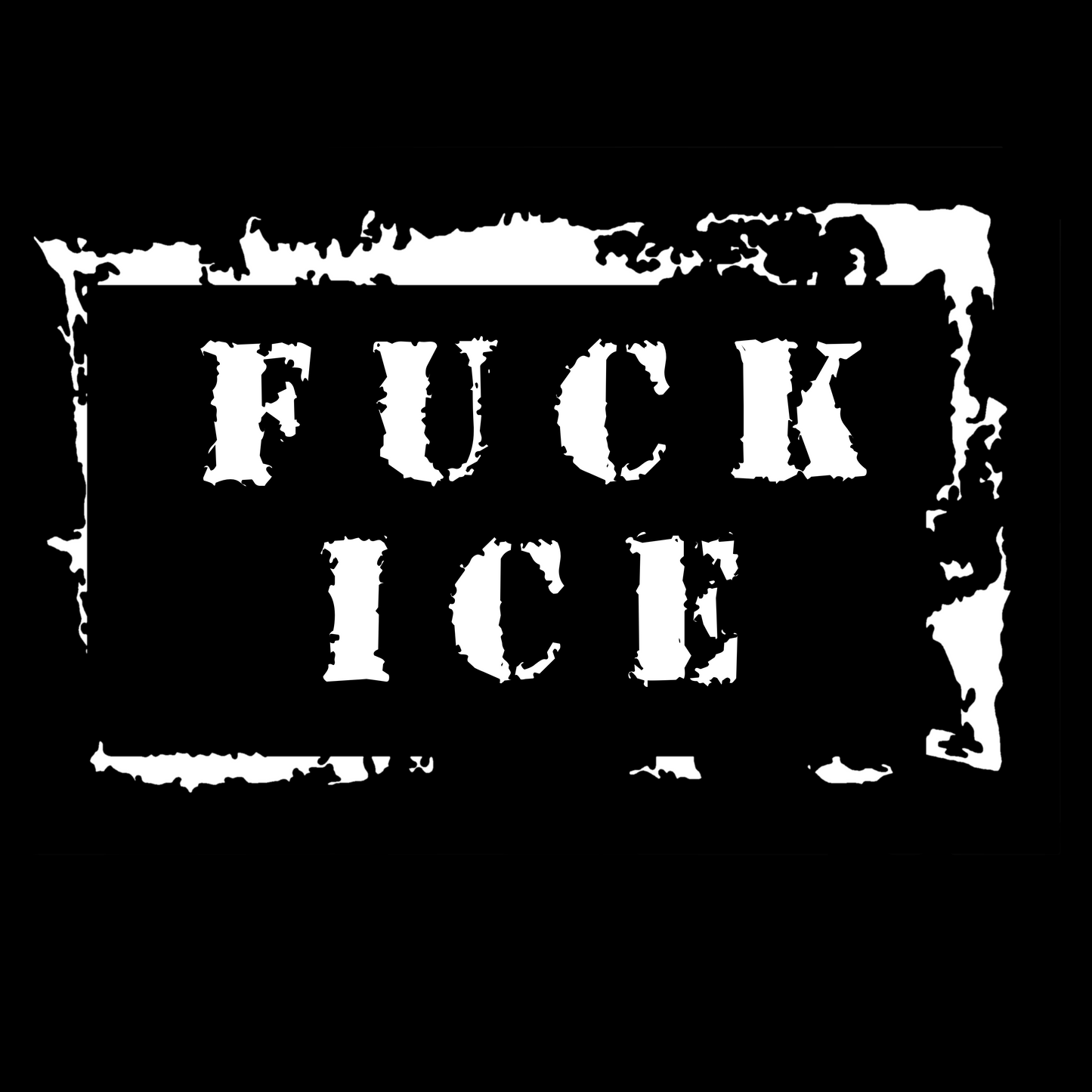 Fuck ICE — Bleach Dyed & Screen Printed T-Shirt